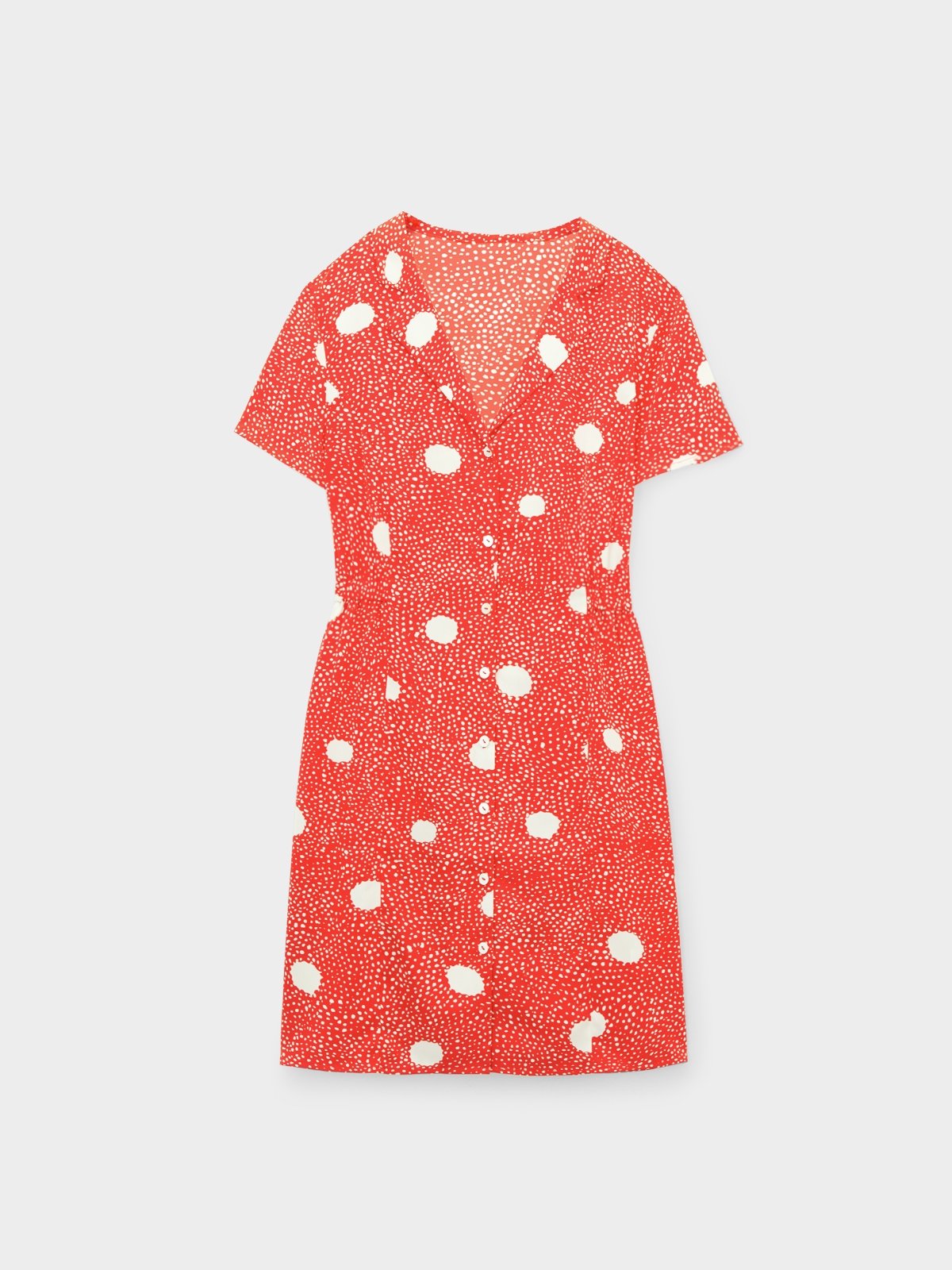 Red polka dot outfit top