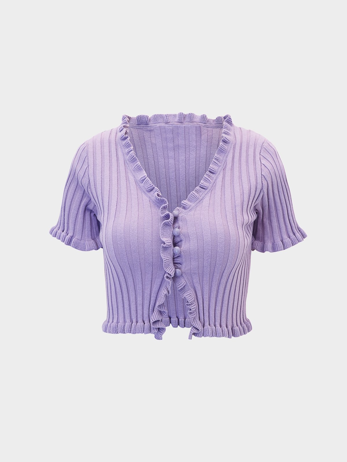 Purple button up new arrivals sweater