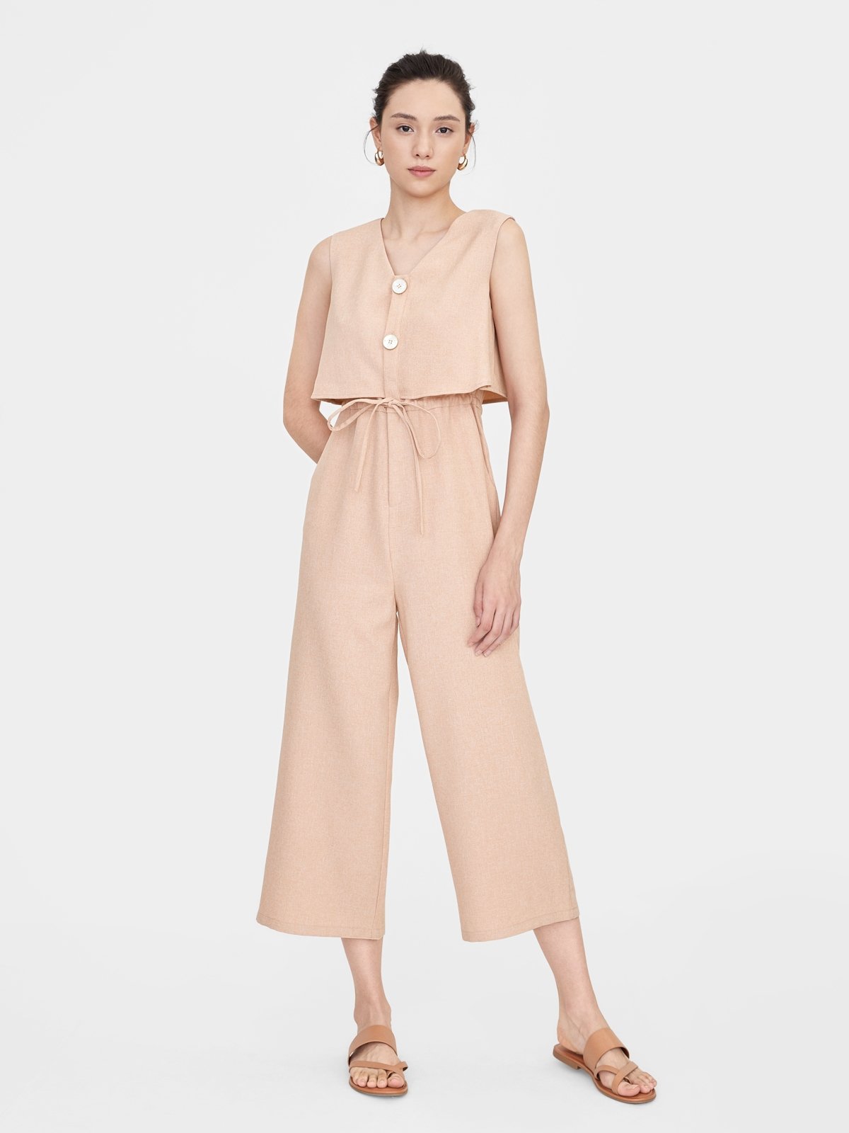 Ruched jumpsuit hotsell