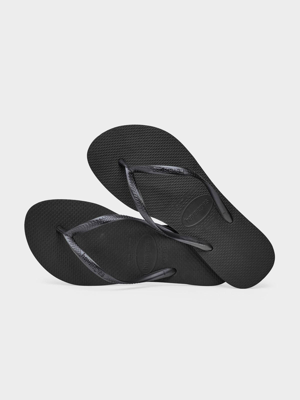 Havaianas slim flip store flops black