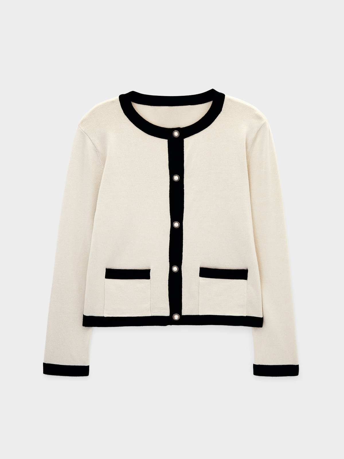 Zara pearl button cardigan 2025