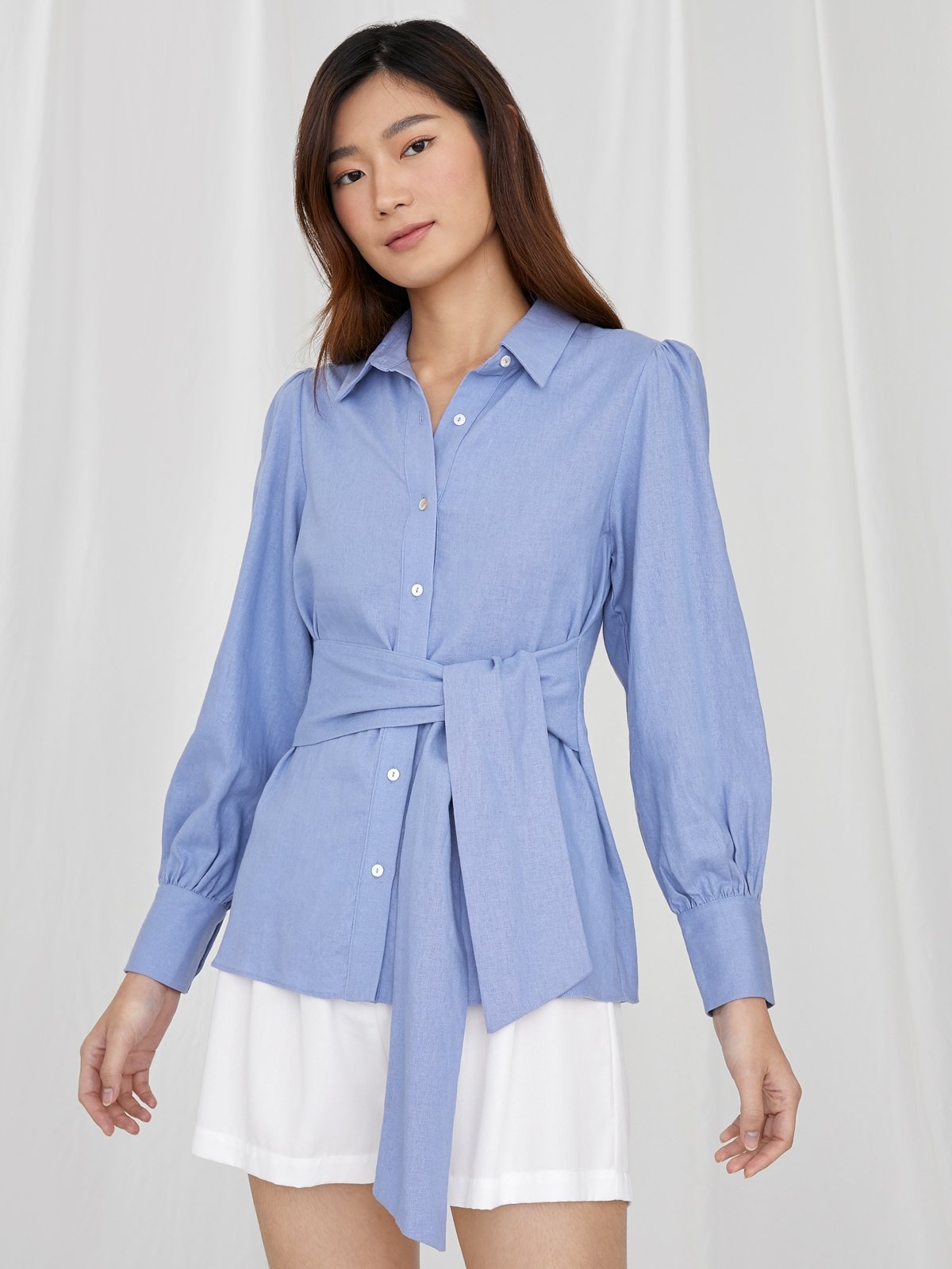 Tie online up shirt