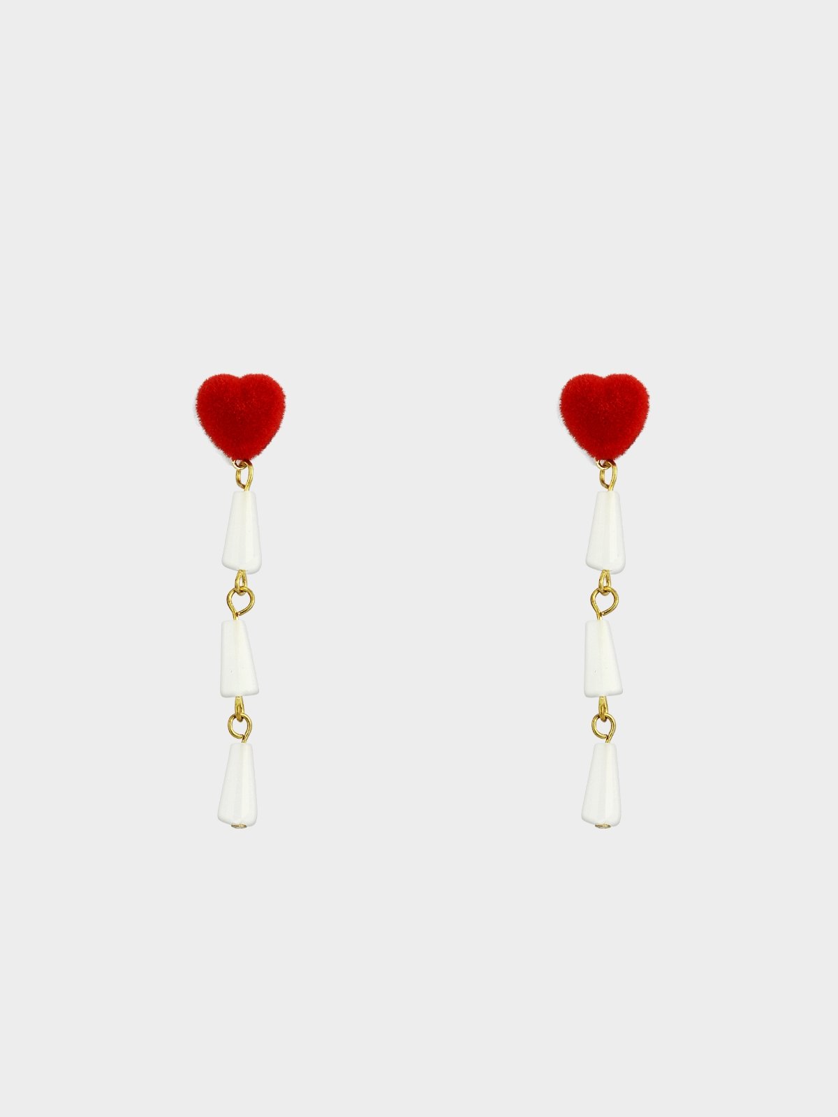 Red cheap drop earrings