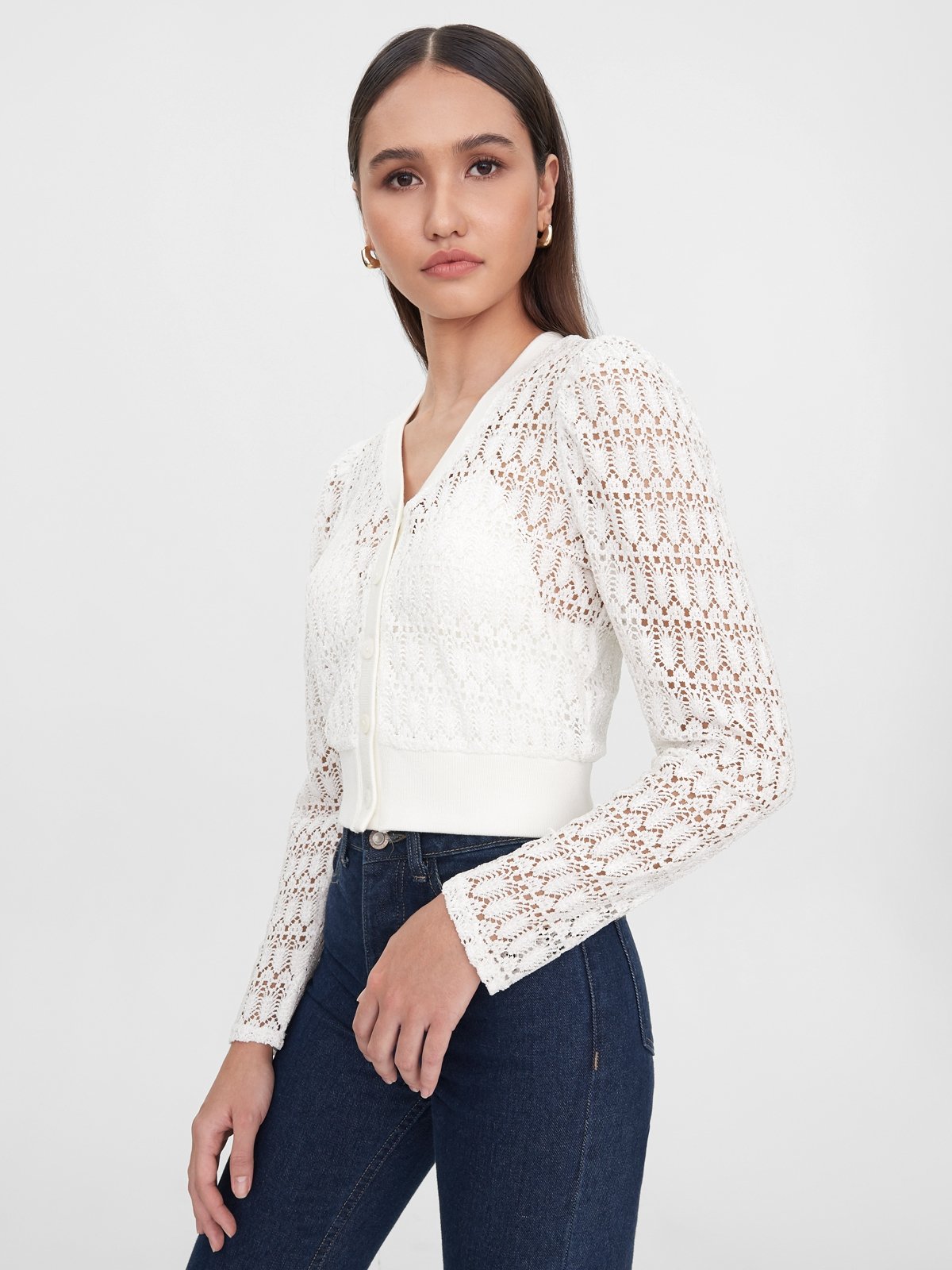 Semi sheer cheap cardigan