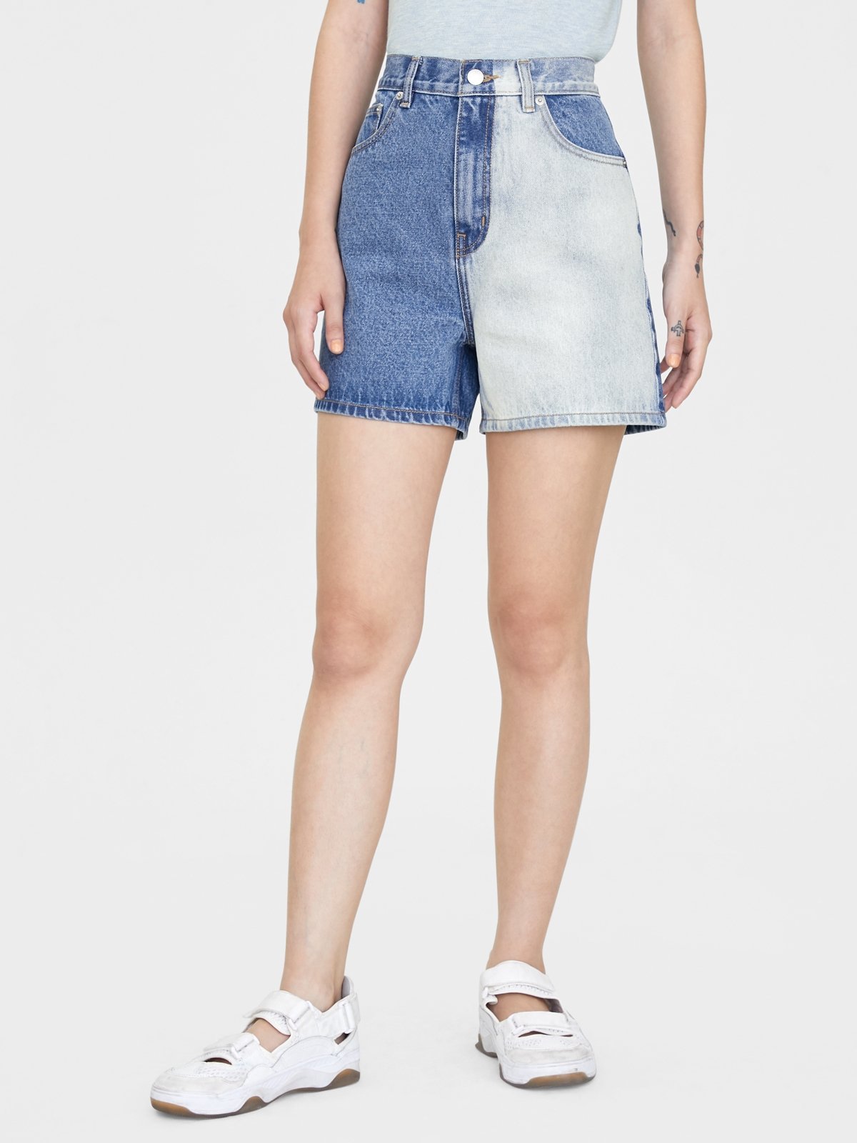 Sustainable Organic Cotton Denim Shorts Multi Color Pomelo Fashion