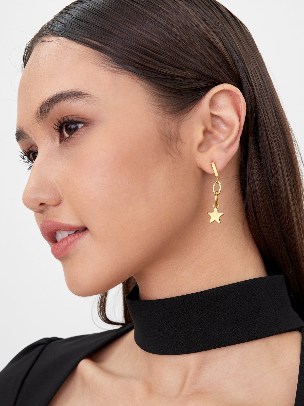 Star Drop Earrings Gold Pomelo Fashion