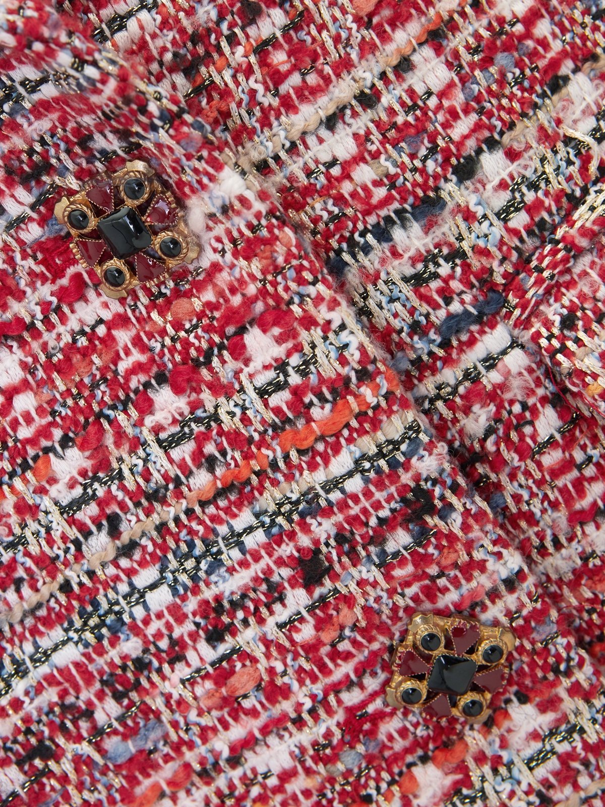 Red tweed cheap jacket