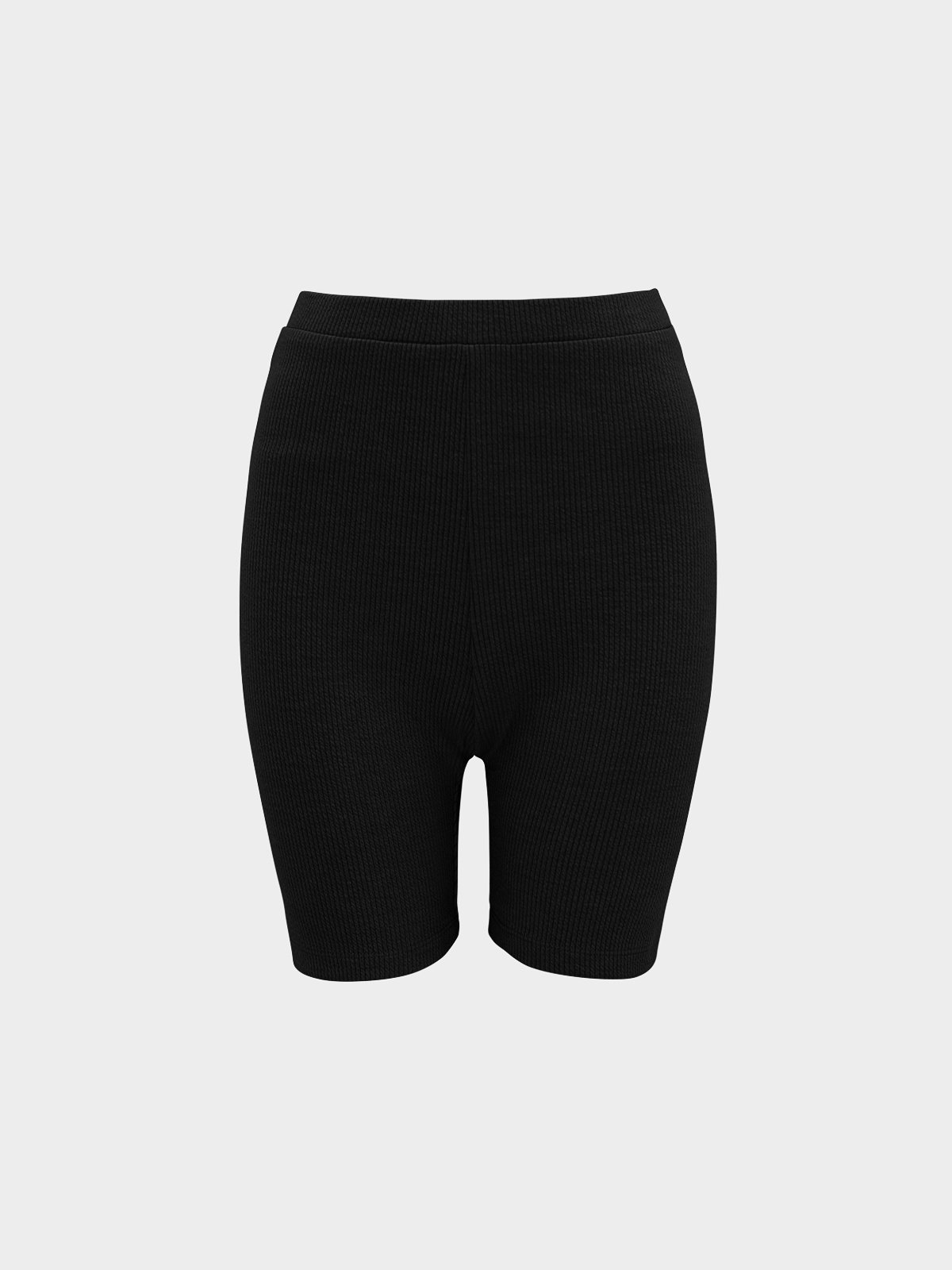 Ribbed Biker Shorts Black Pomelo Fashion