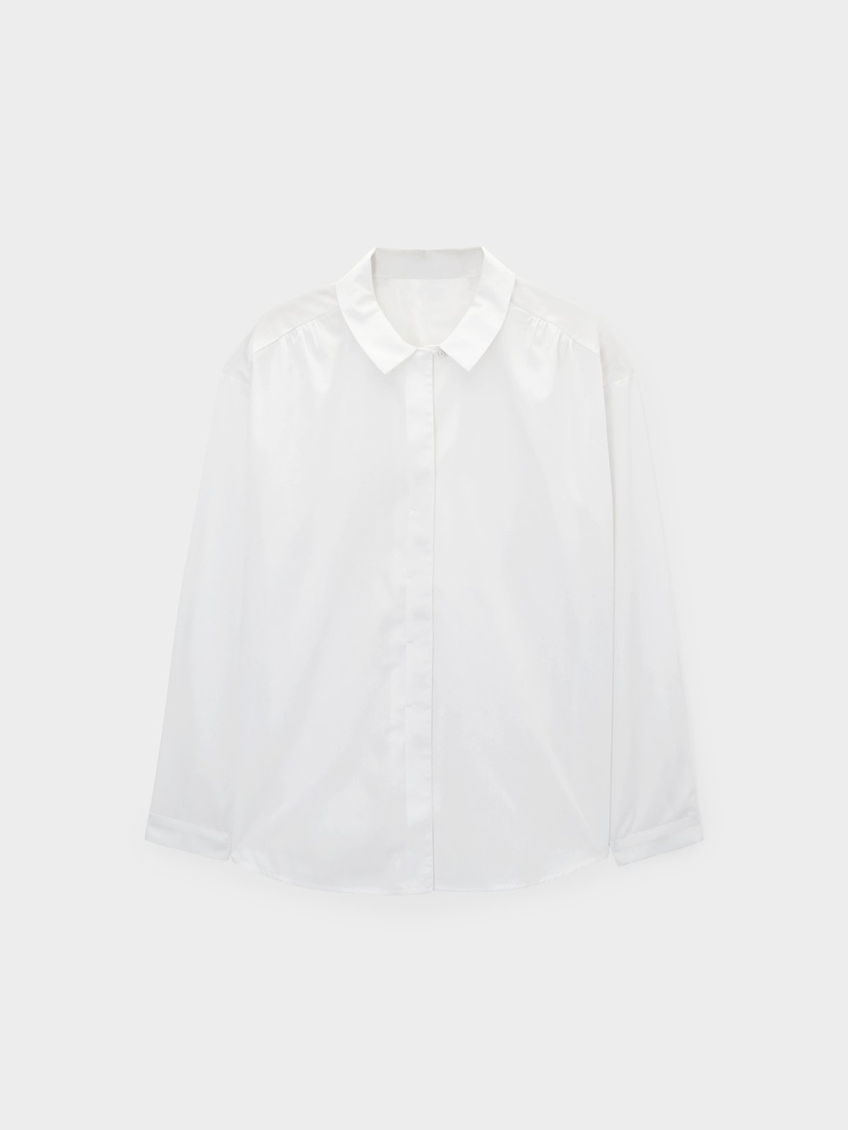 White button top up dress shirt