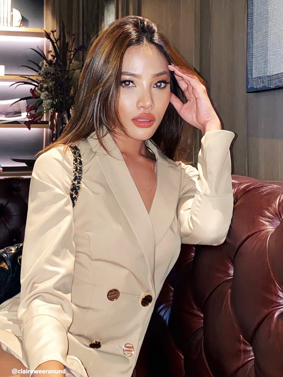 double-breasted-button-romper-beige-pomelo-fashion