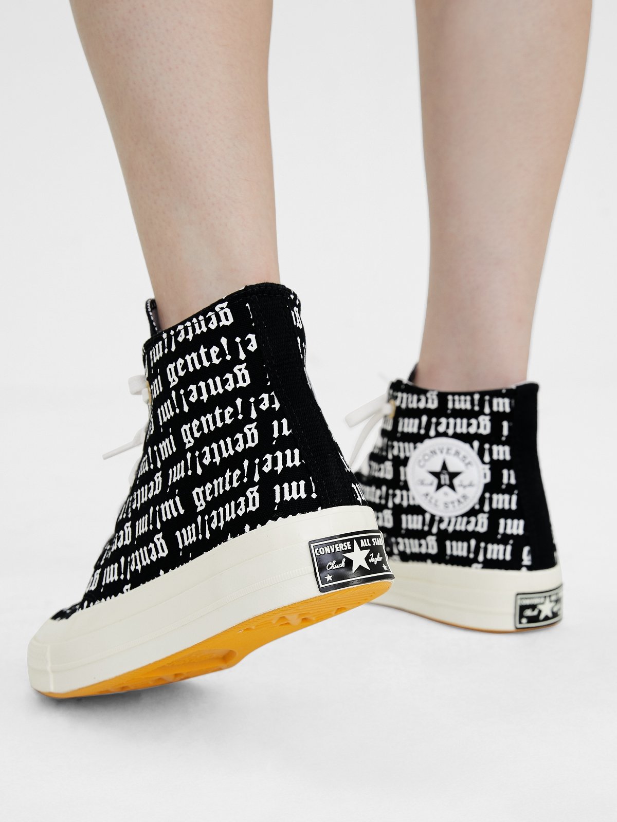 Ox Chuck 70 Mi Gente Print Sneakers Black White Pomelo Fashion
