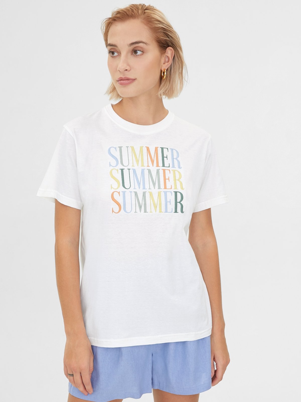 Summer Shade Green Tshirt Multi Color Pomelo Fashion