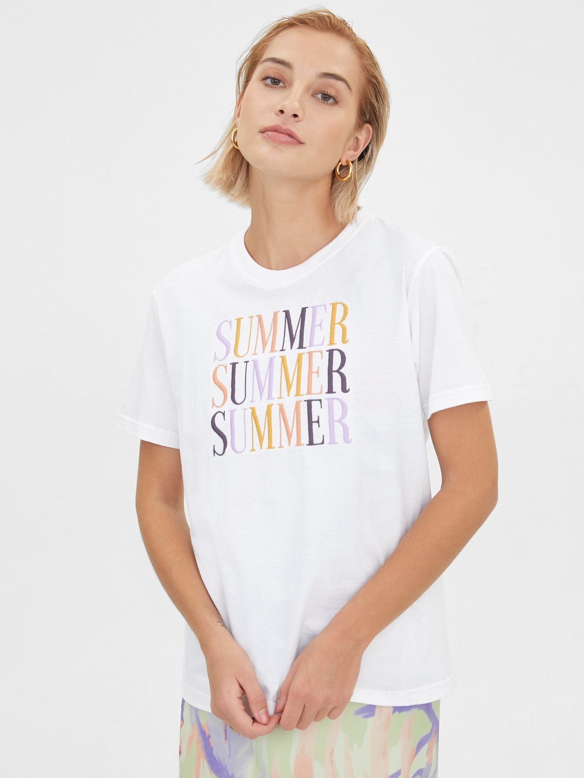 Summer Shade Purple Tshirt Multi Color Pomelo Fashion