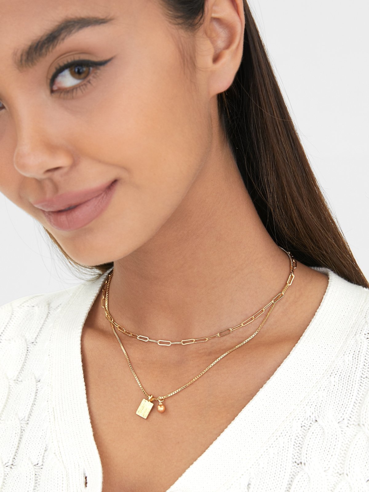 Fashion necklace sale gold