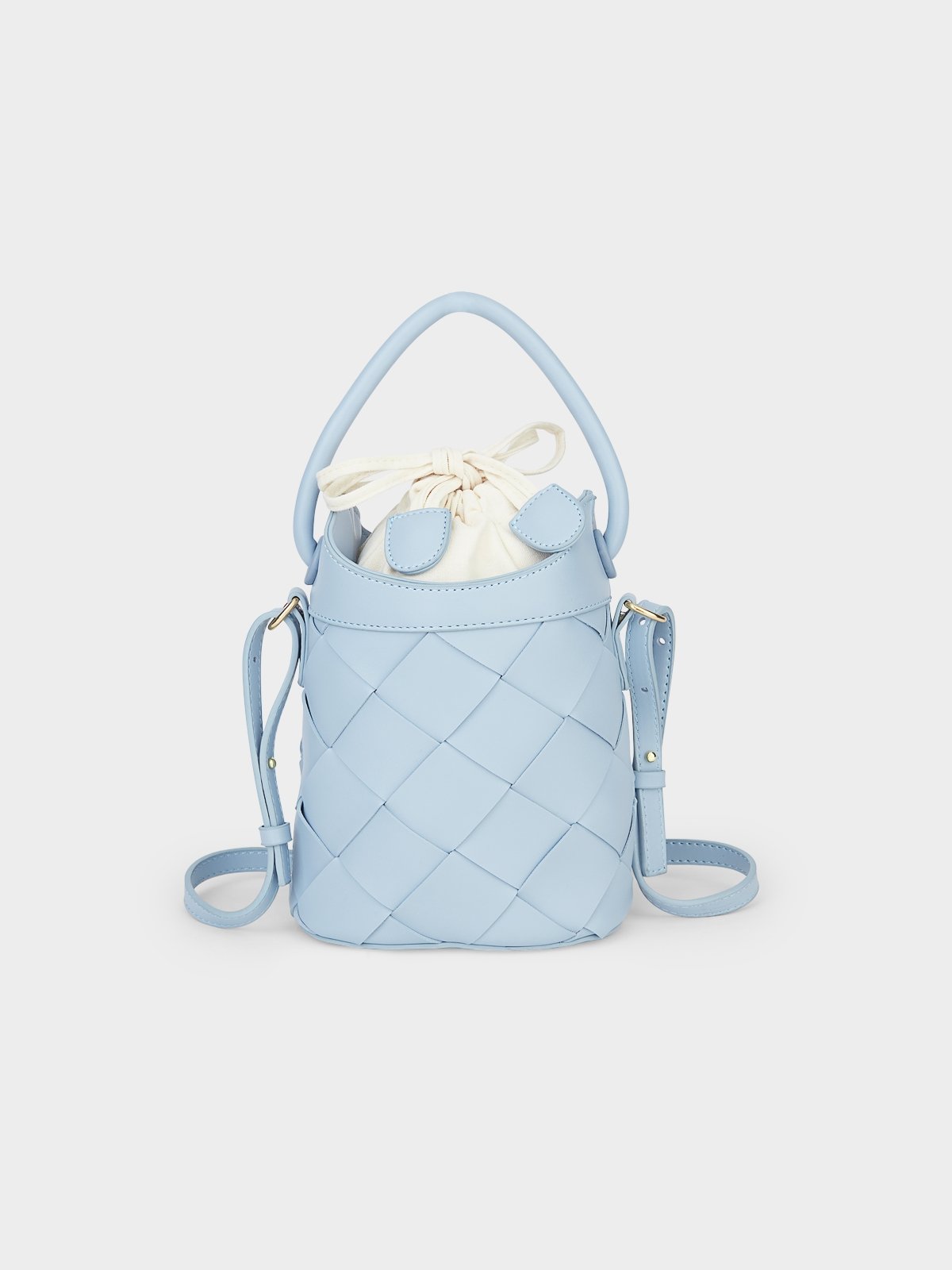 Drawstring Bucket Bag Baby Blue Pomelo Fashion