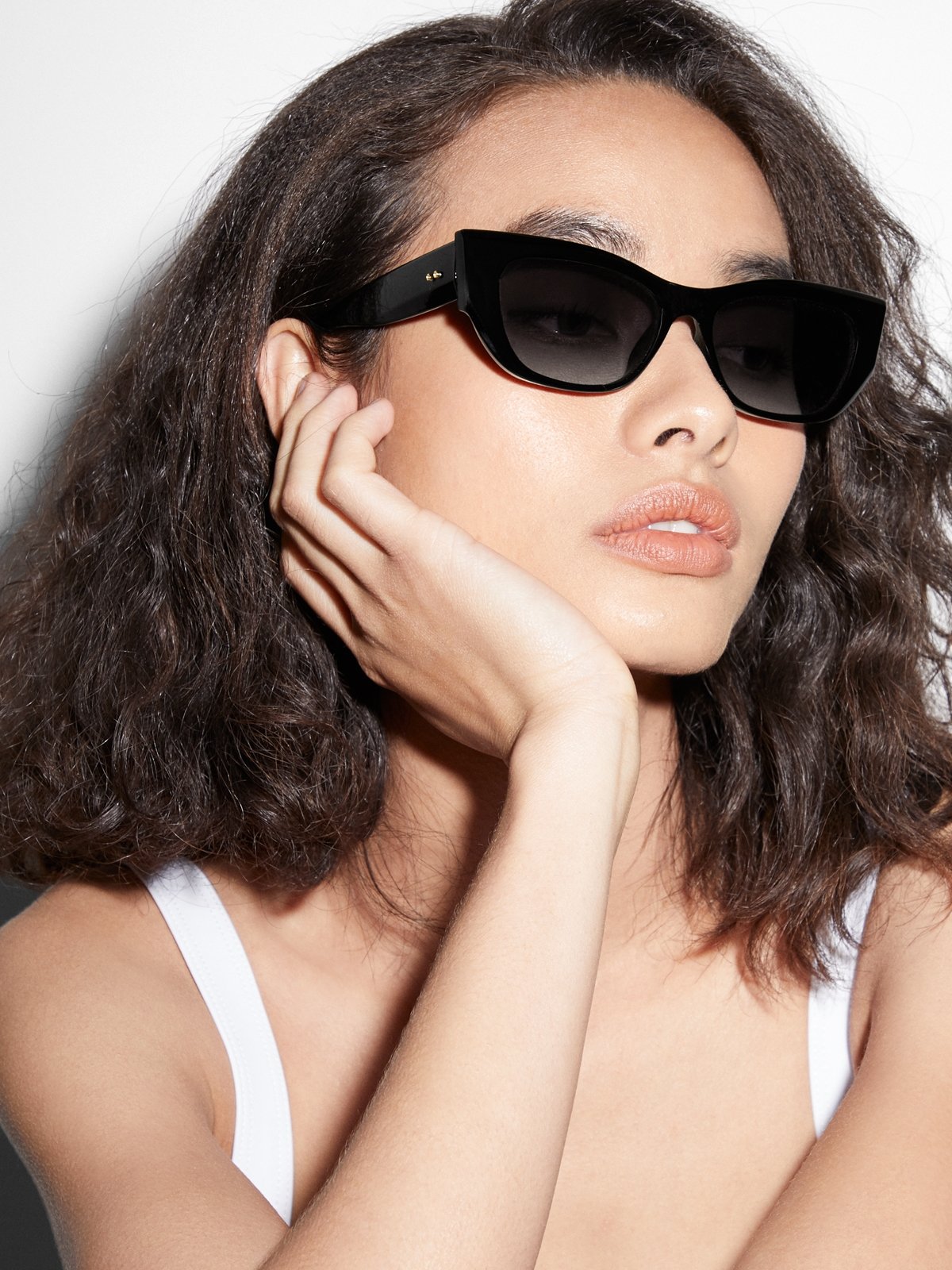 Half rim cat eye sunglasses 2025