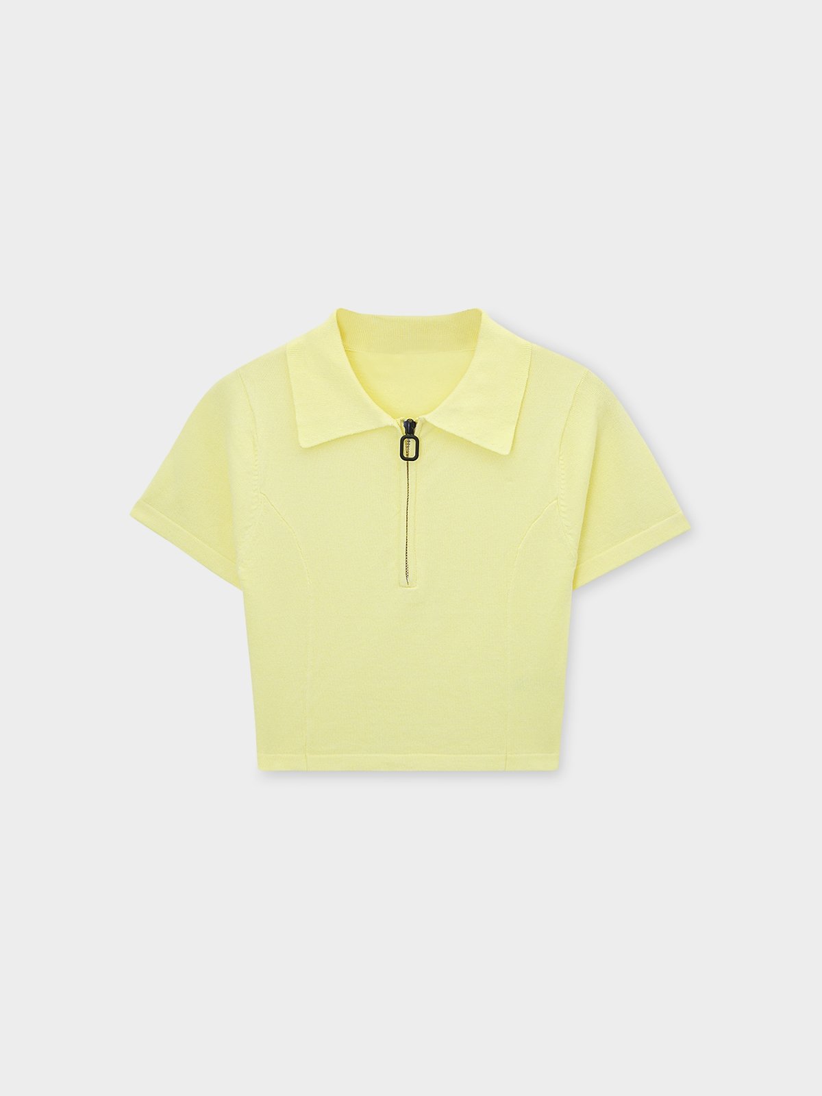 Yellow polo crop top outlet