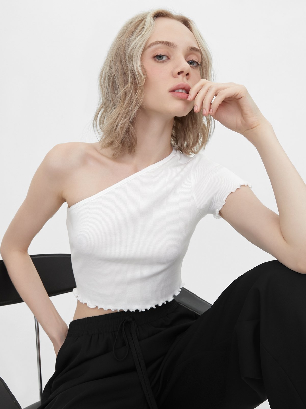 Pomelo one shoulder top cheap