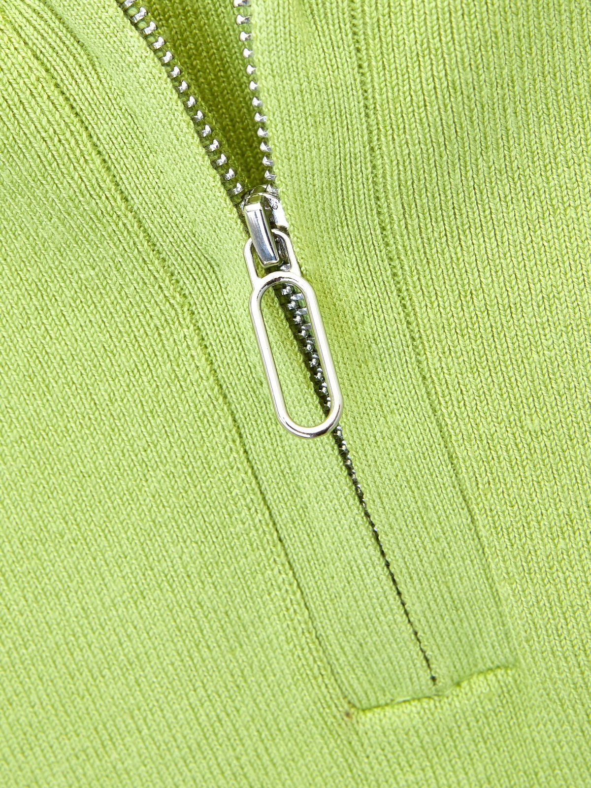 Green zip up best sale top