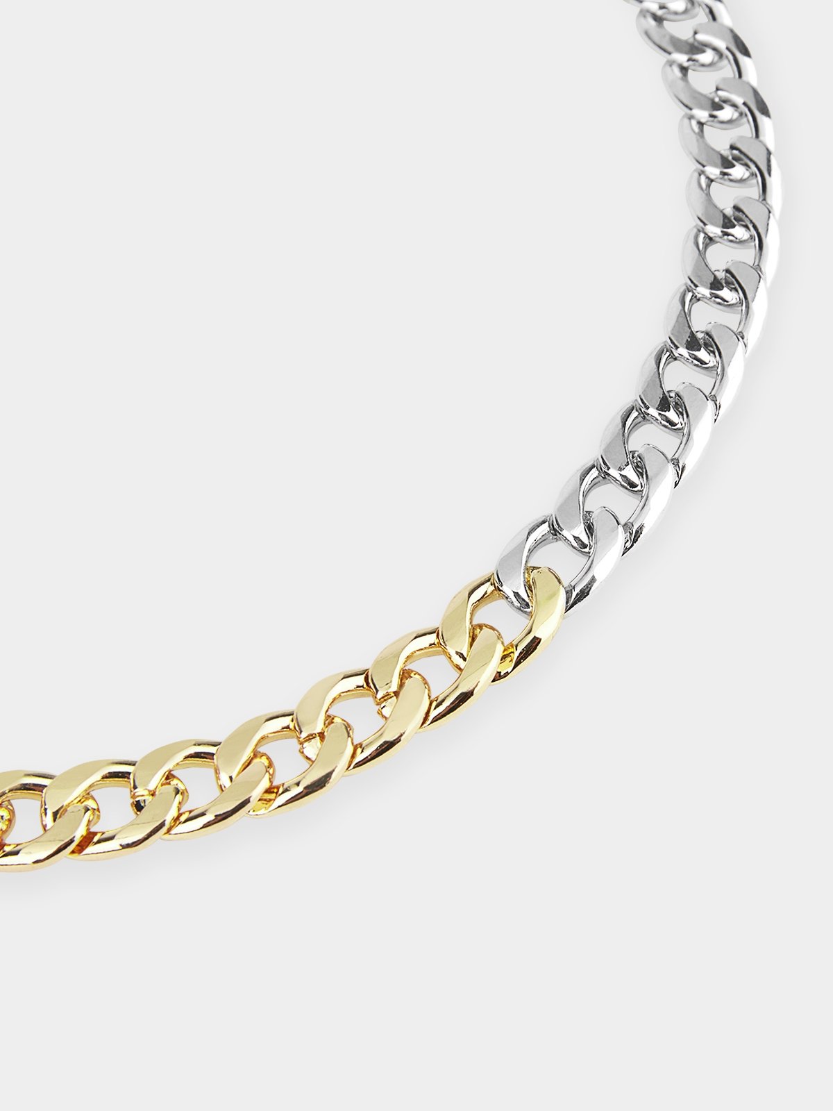 Gold and silver two clearance tone chain necklace