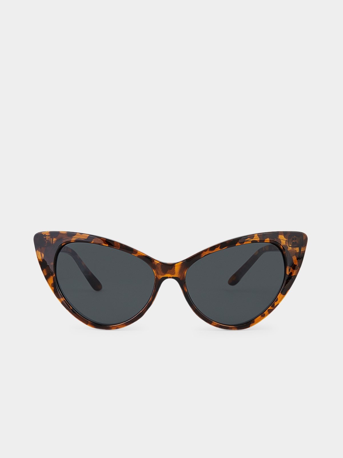 Matte Cat Eye Sunglasses Brown