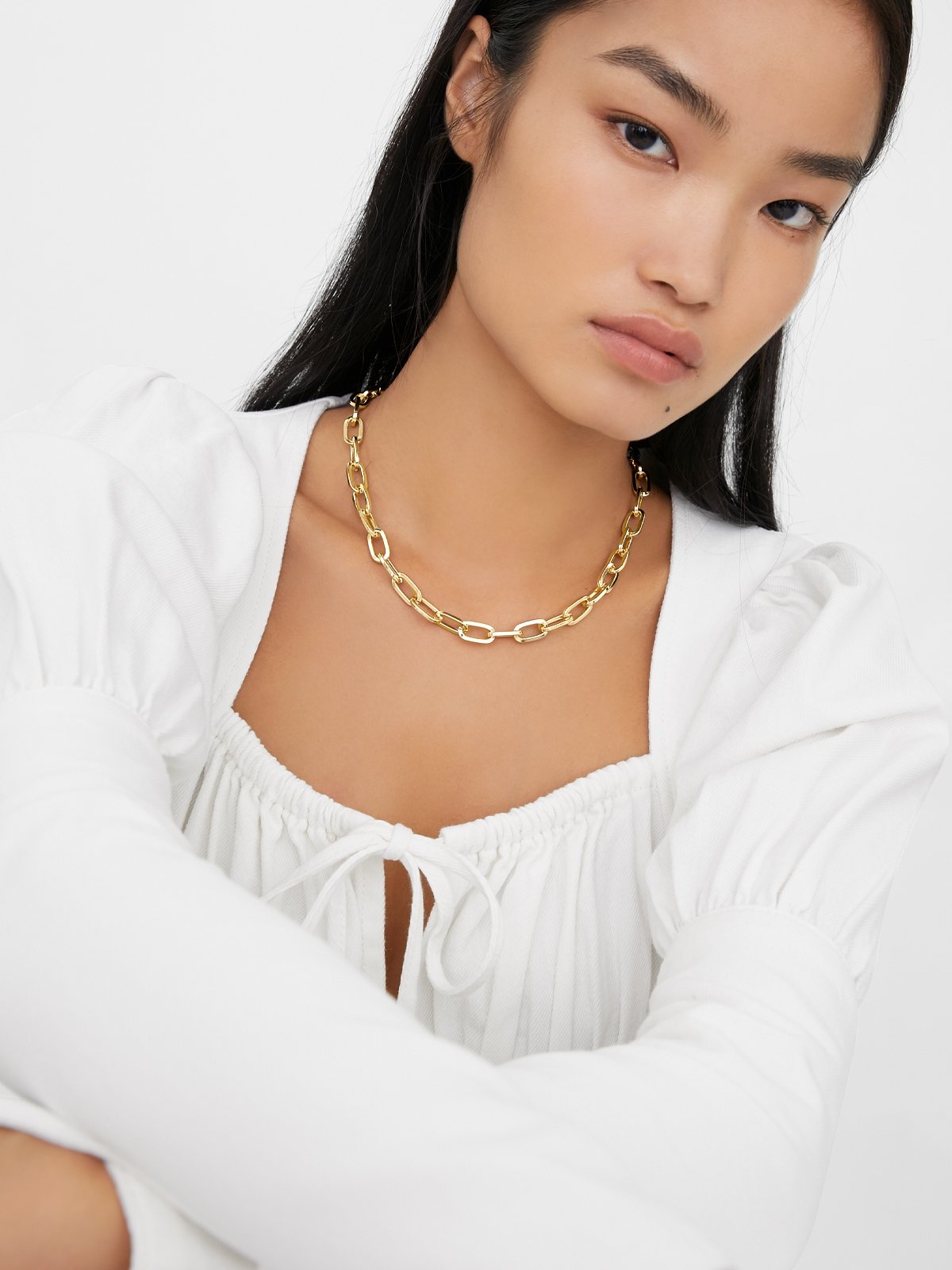 Chain Choker Necklace Gold