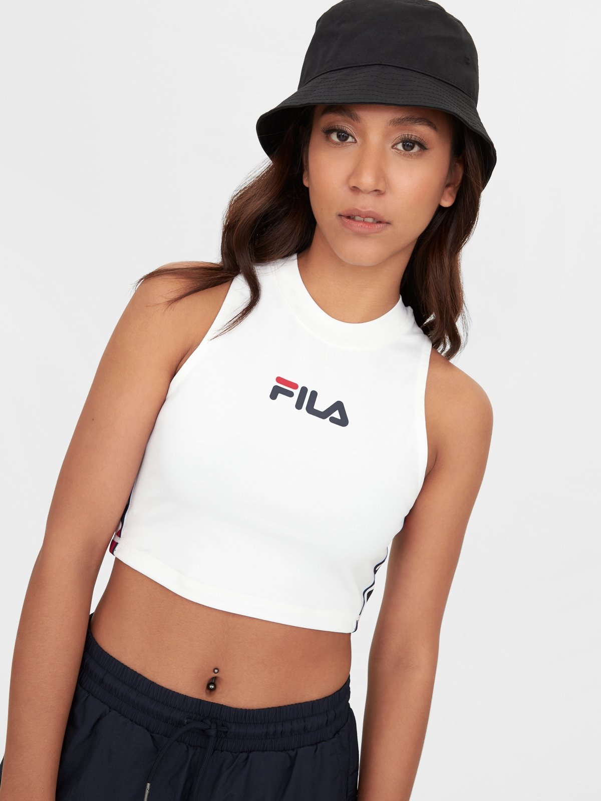 Plus size fila crop top on sale