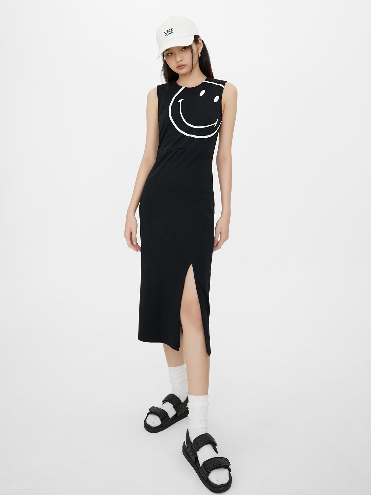 Midi dress store with vans
