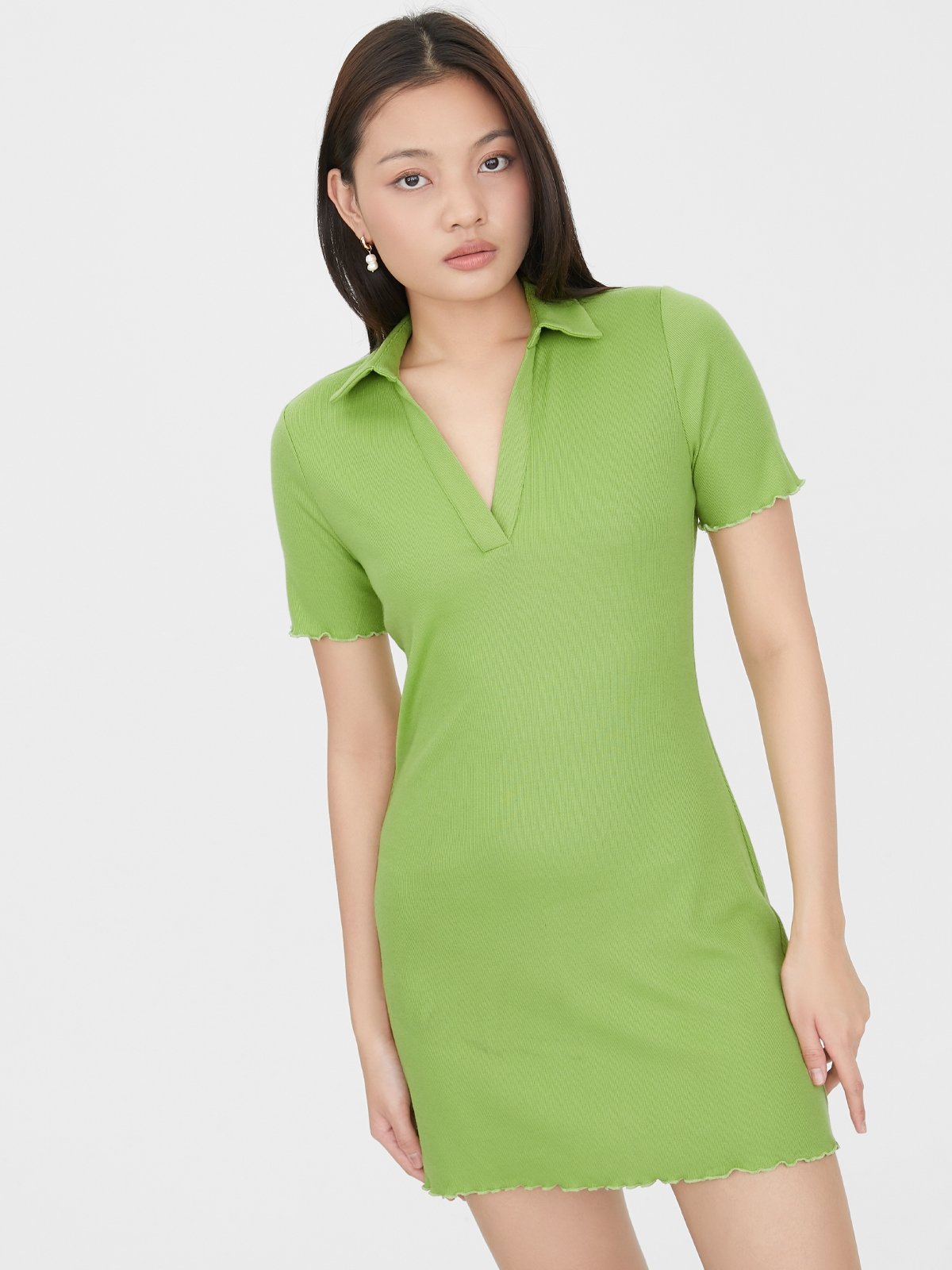 Green shop polo dress