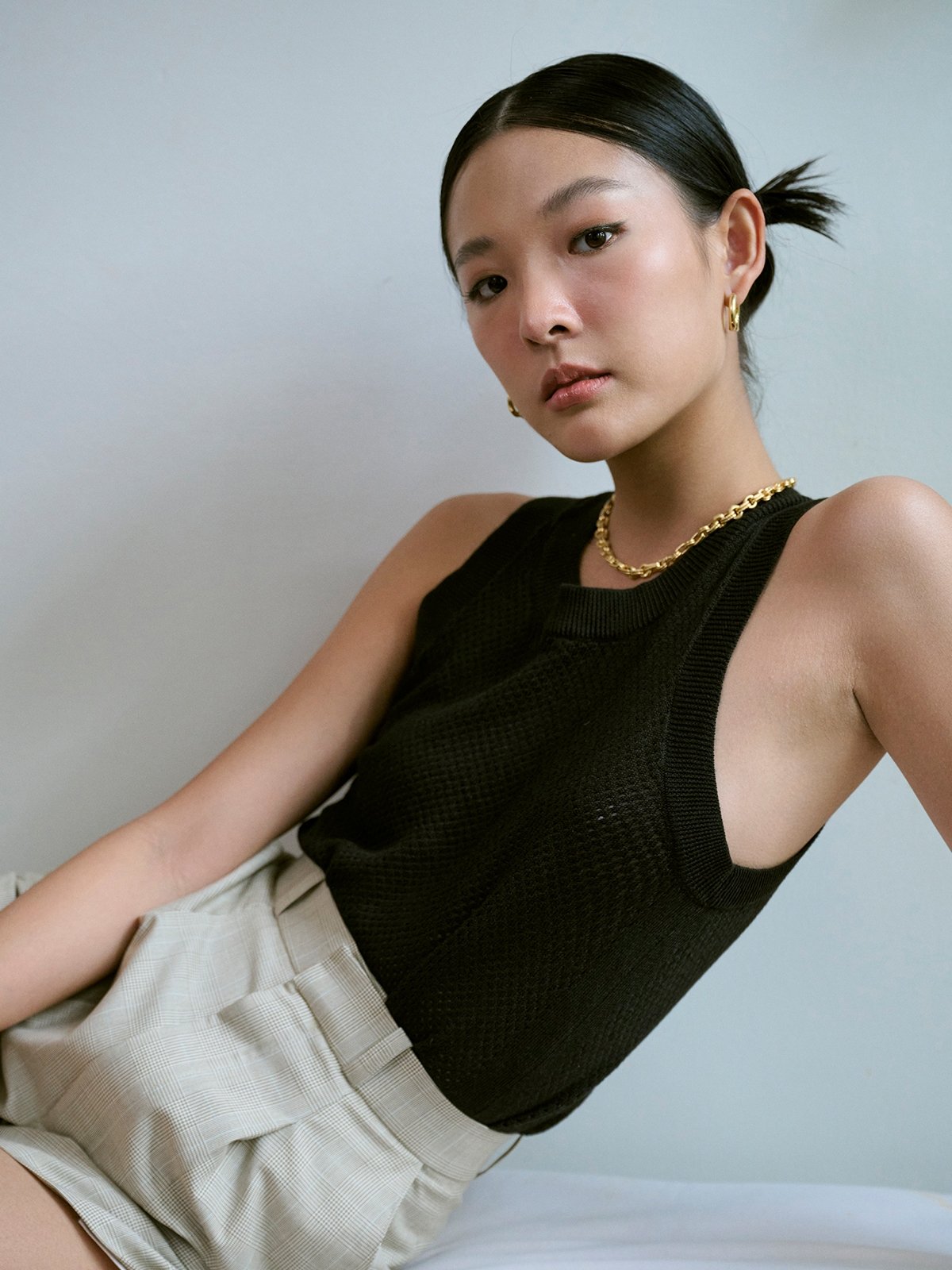 Rei Top Black Pomelo Fashion