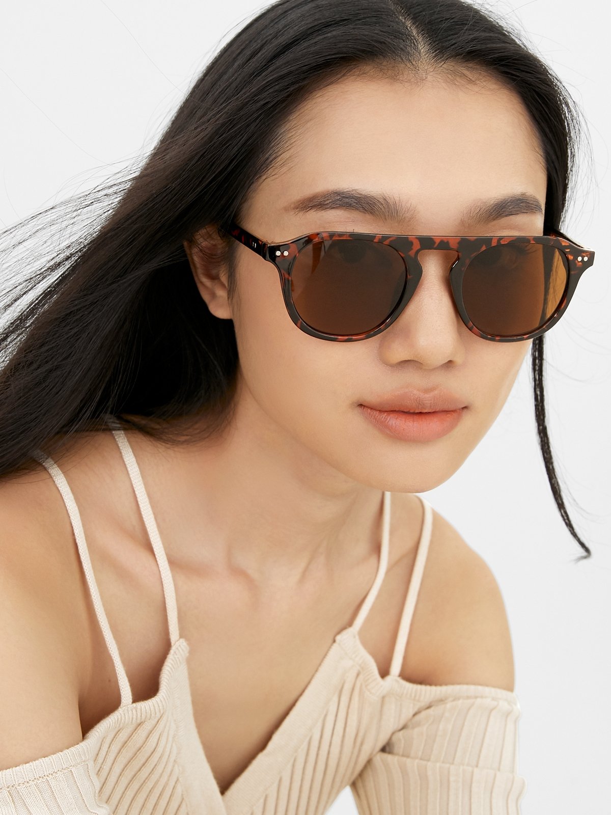 brown locs sunglasses