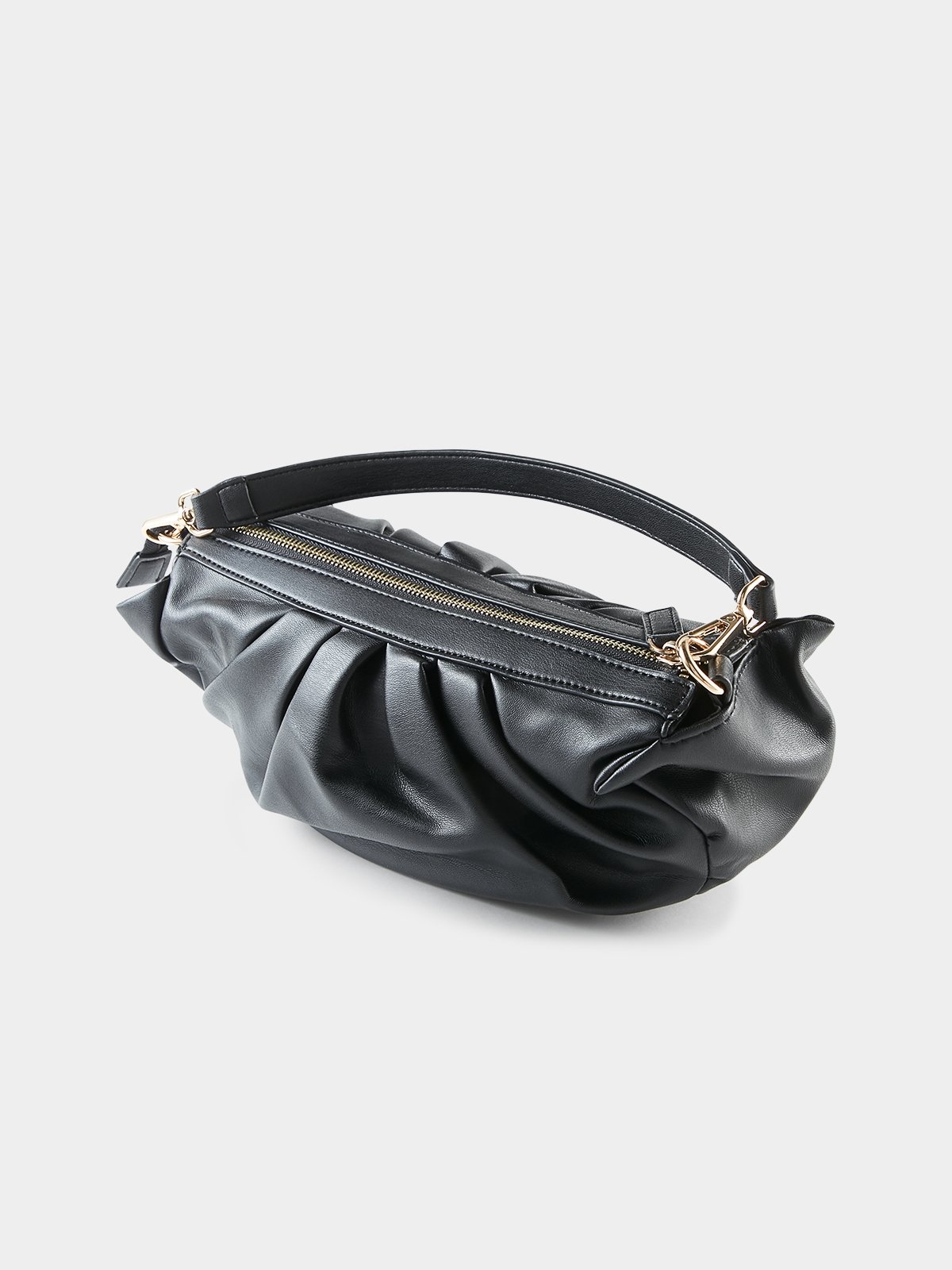 Mango pleats baguette bag hot sale