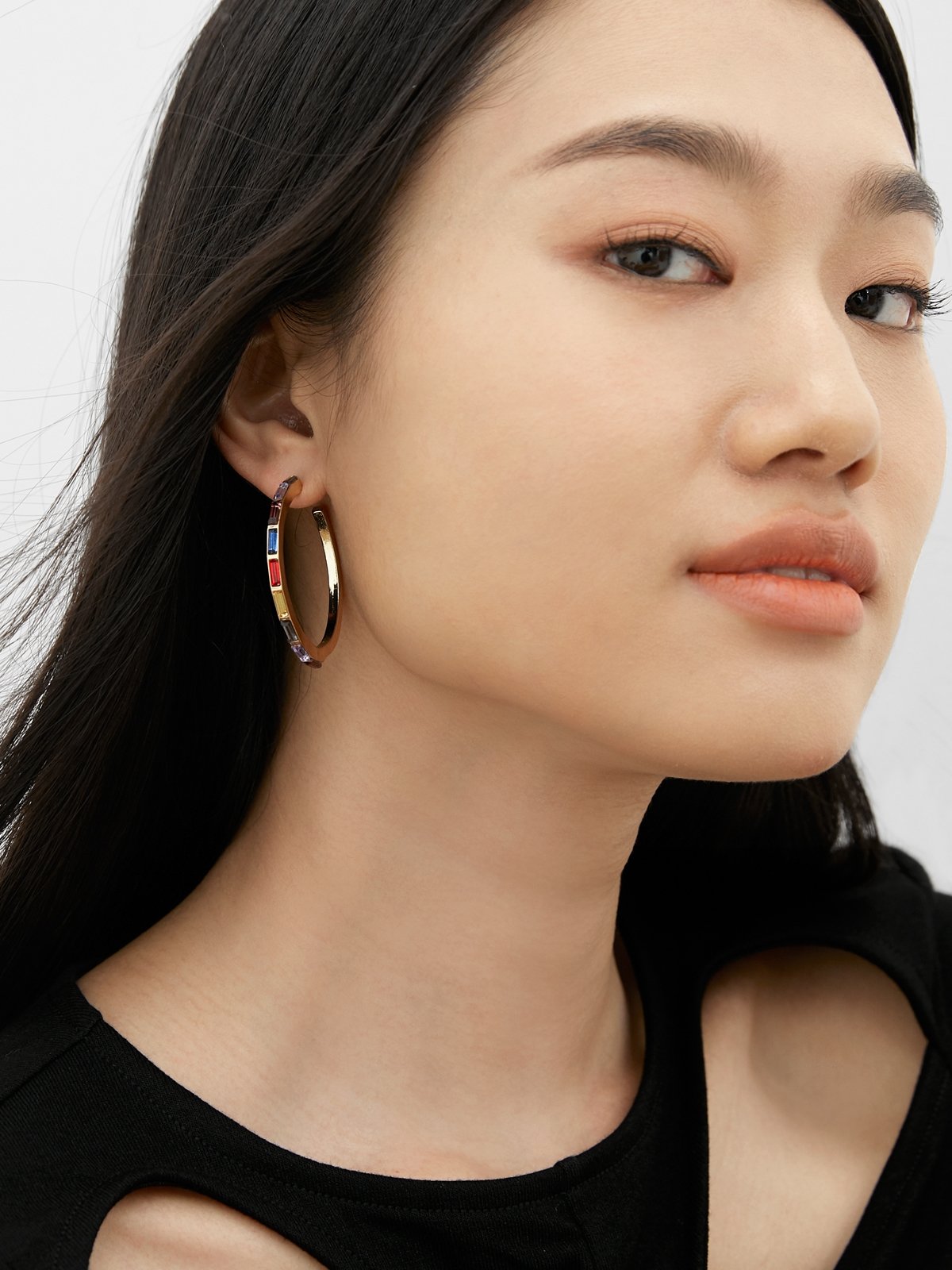 Hoop earrings fashion deals