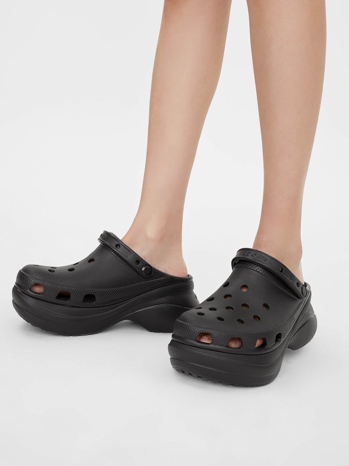 Black classic bae crocs best sale