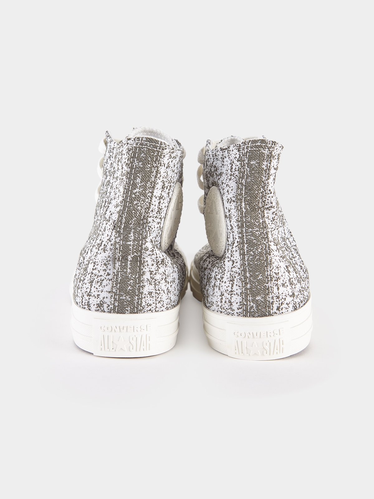 Grey glitter converse on sale