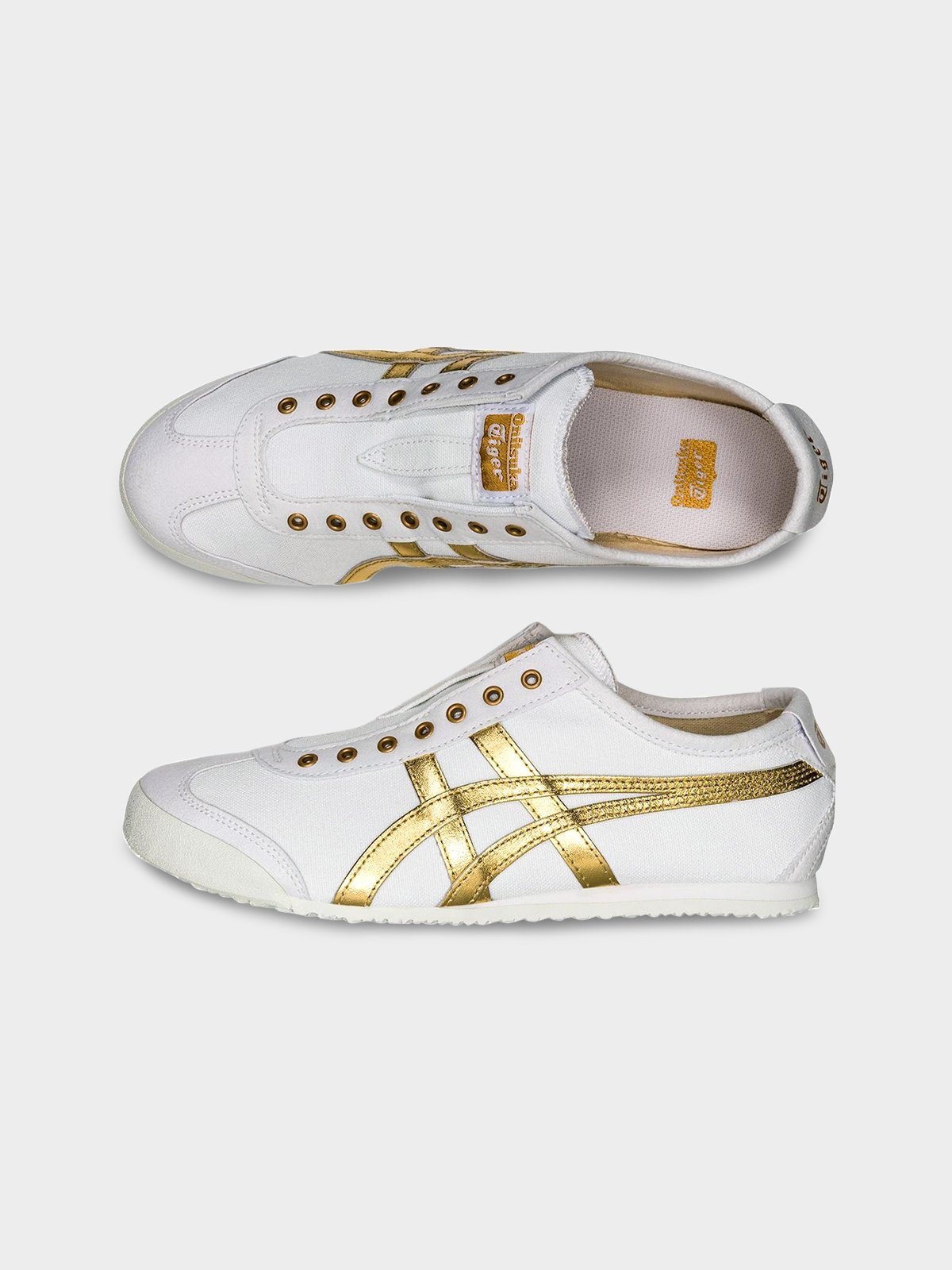 Mexico 66 Slip On Sneakers White Pure Gold Pomelo Fashion