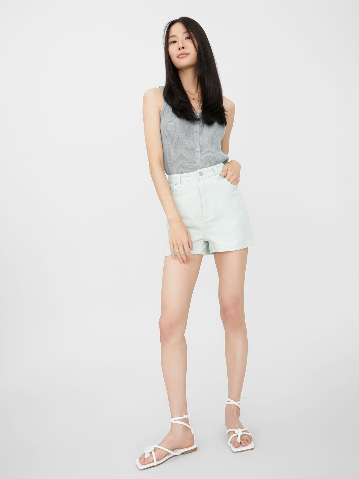 High waisted mint shorts shop