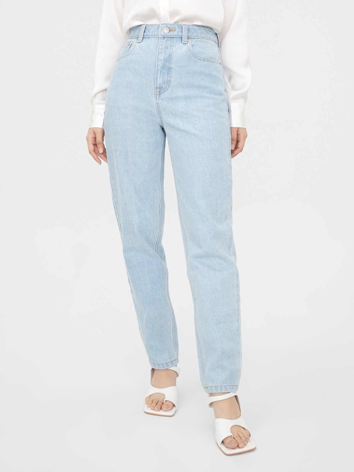 High Rise Boyfriend Jeans - Light Blue 