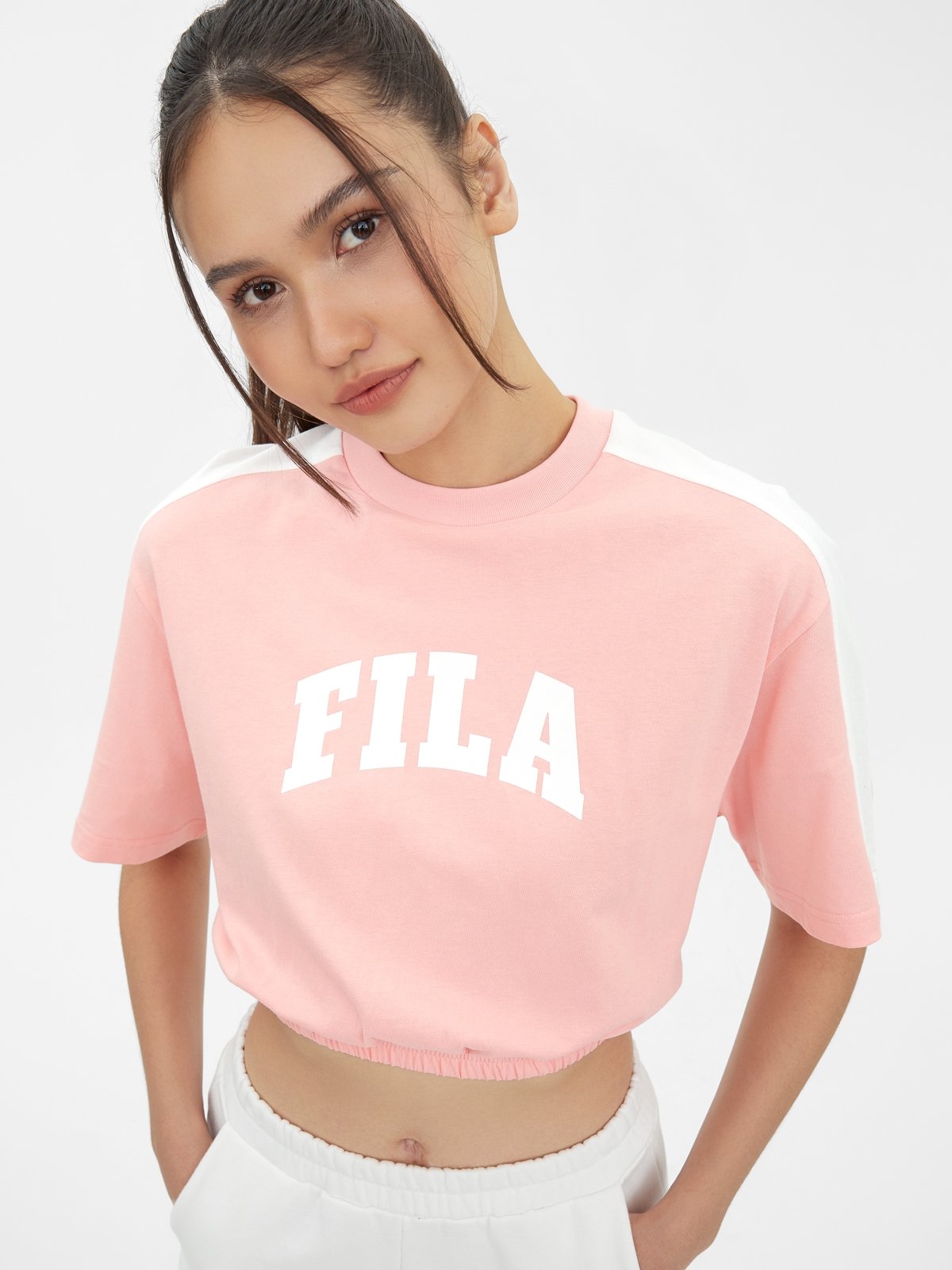Fila pink crop top top