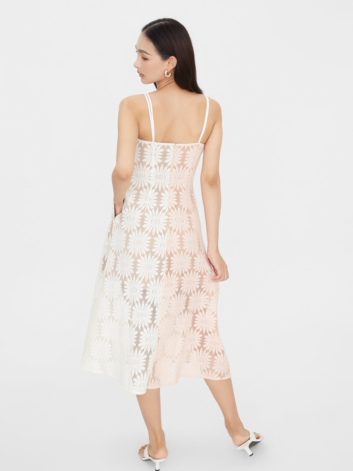 Alese geometric store lace dress