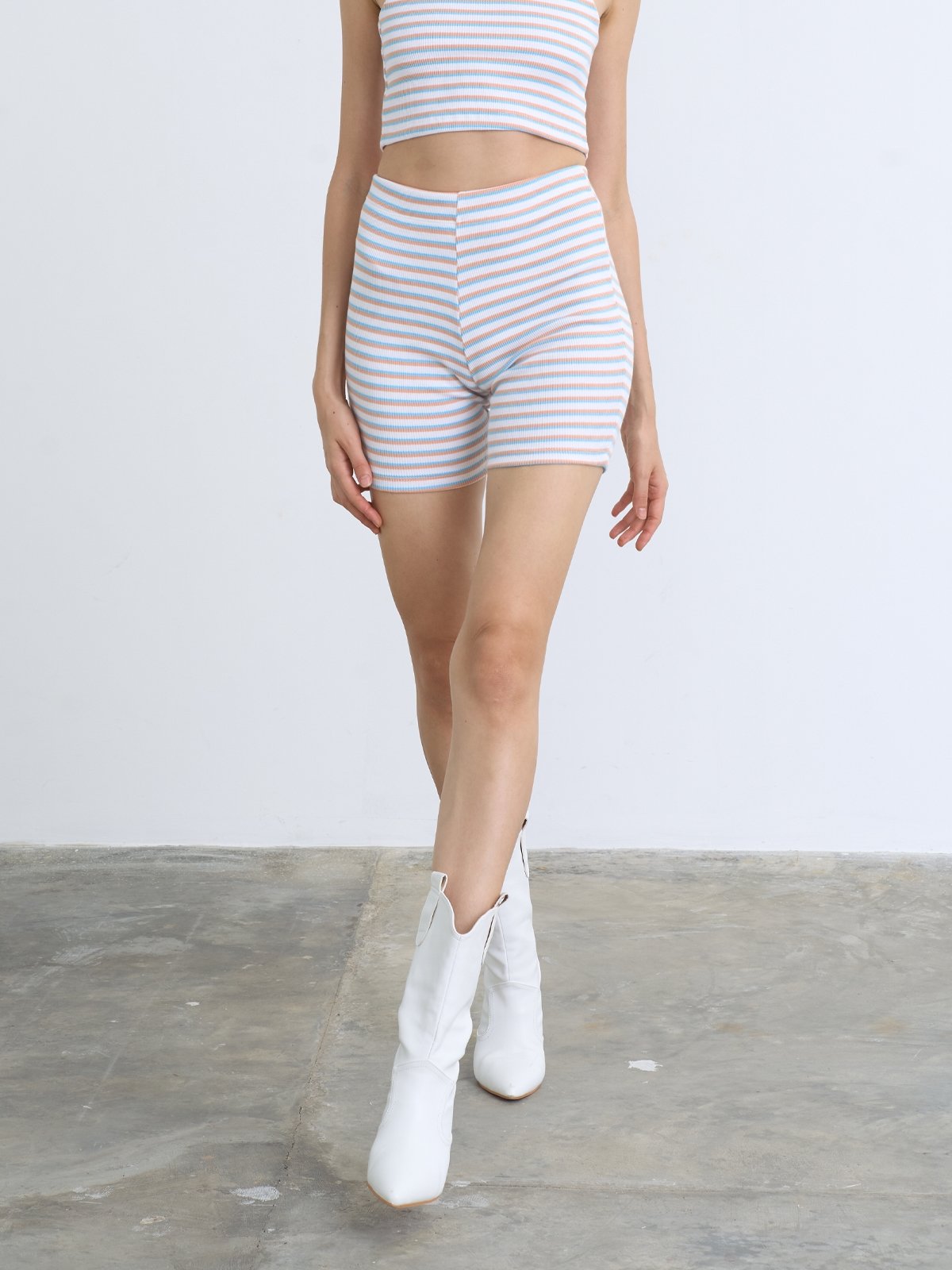 Biker Shorts - Orange - Pomelo Fashion