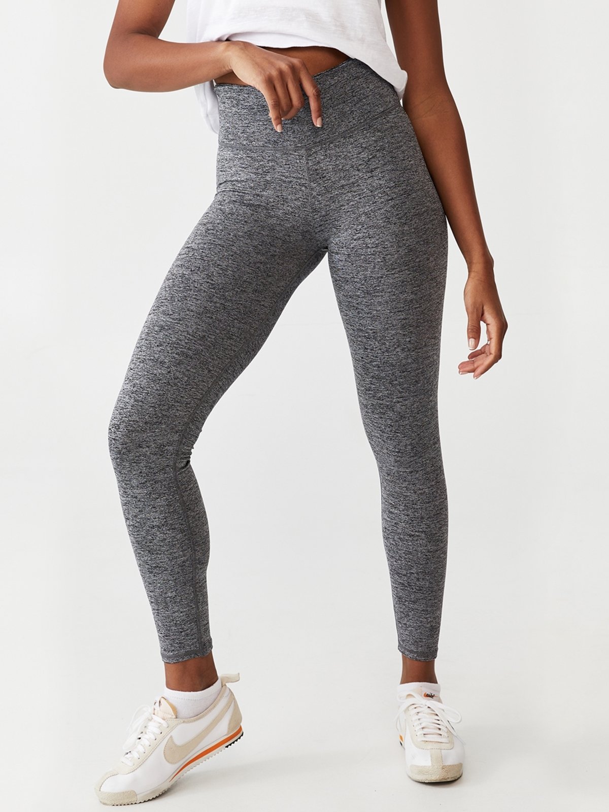 Active Core Full Length Tight Leggings Salt Pepper Pomelo Fashion