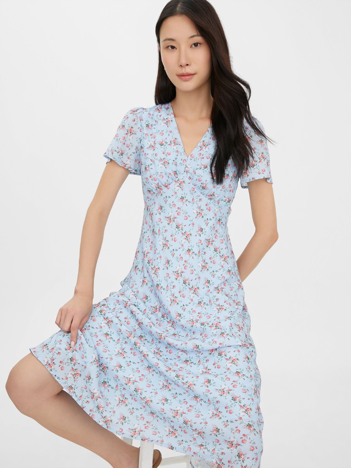 Pomelo sales floral dress