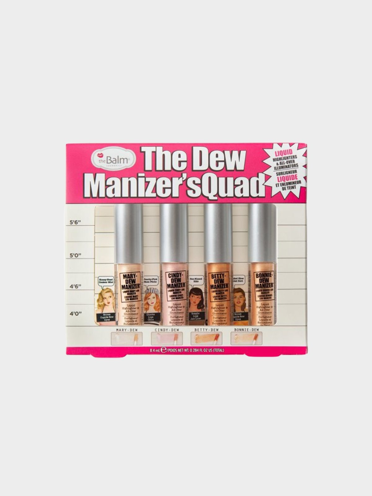 Mini Liquid Highlighters Set Dew Manizer Pomelo Fashion