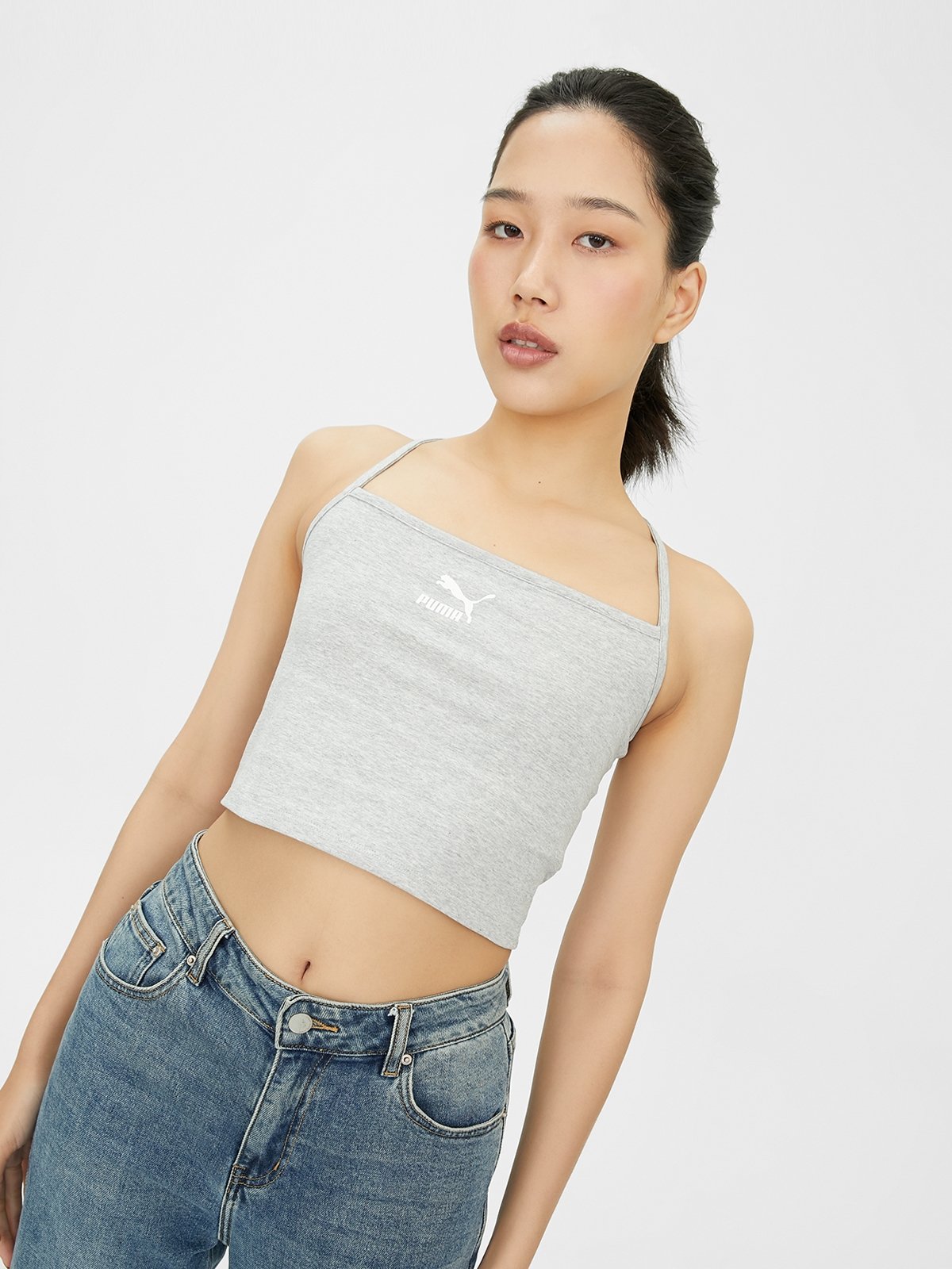 Classics Bra Top - Light Grey - Pomelo Fashion