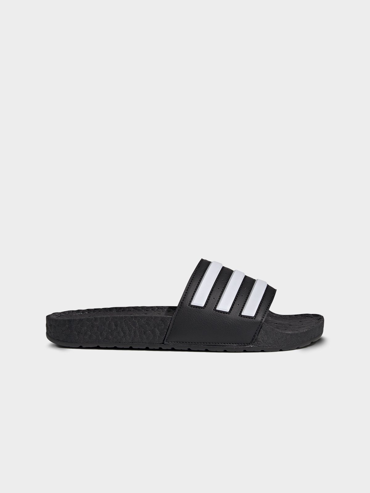 Adidas black and white slides sale