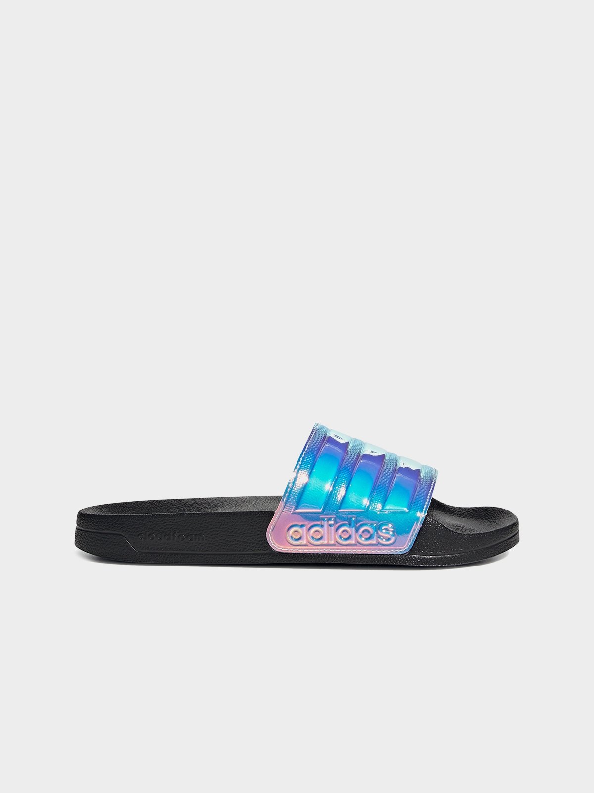 Adilette Shower Slides Core Black Iridescent Core Black Pomelo Fashion