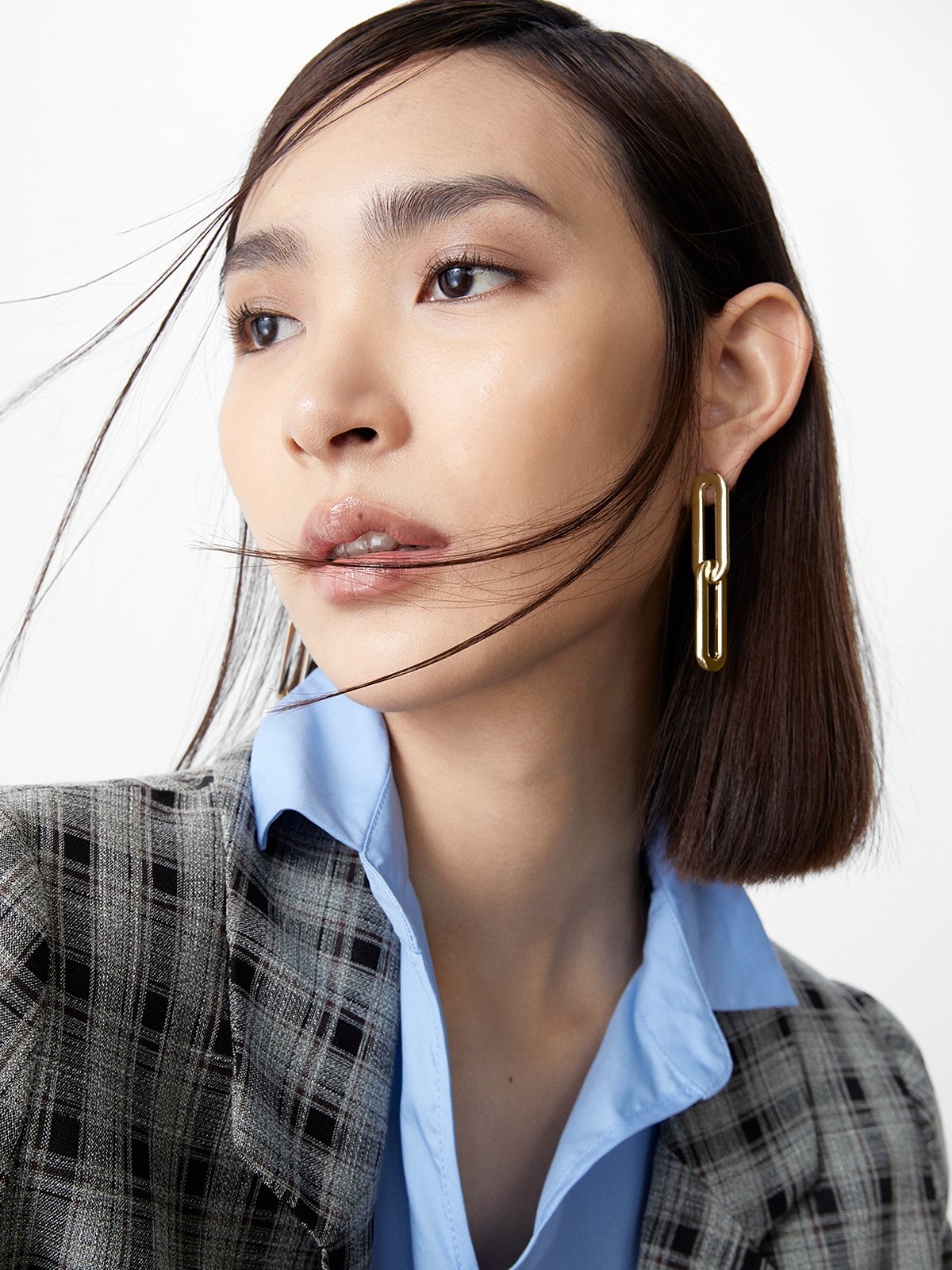 Loop drop earrings sale