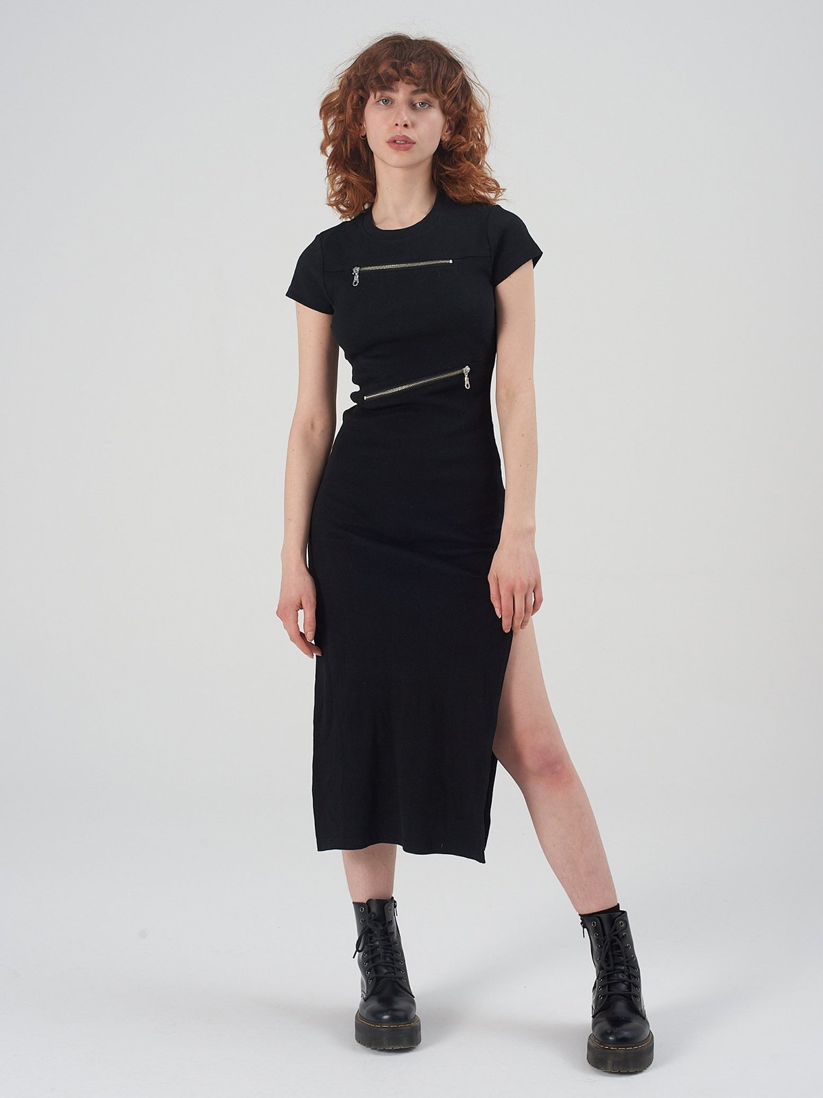 Band Dress Black Pomelo Fashion