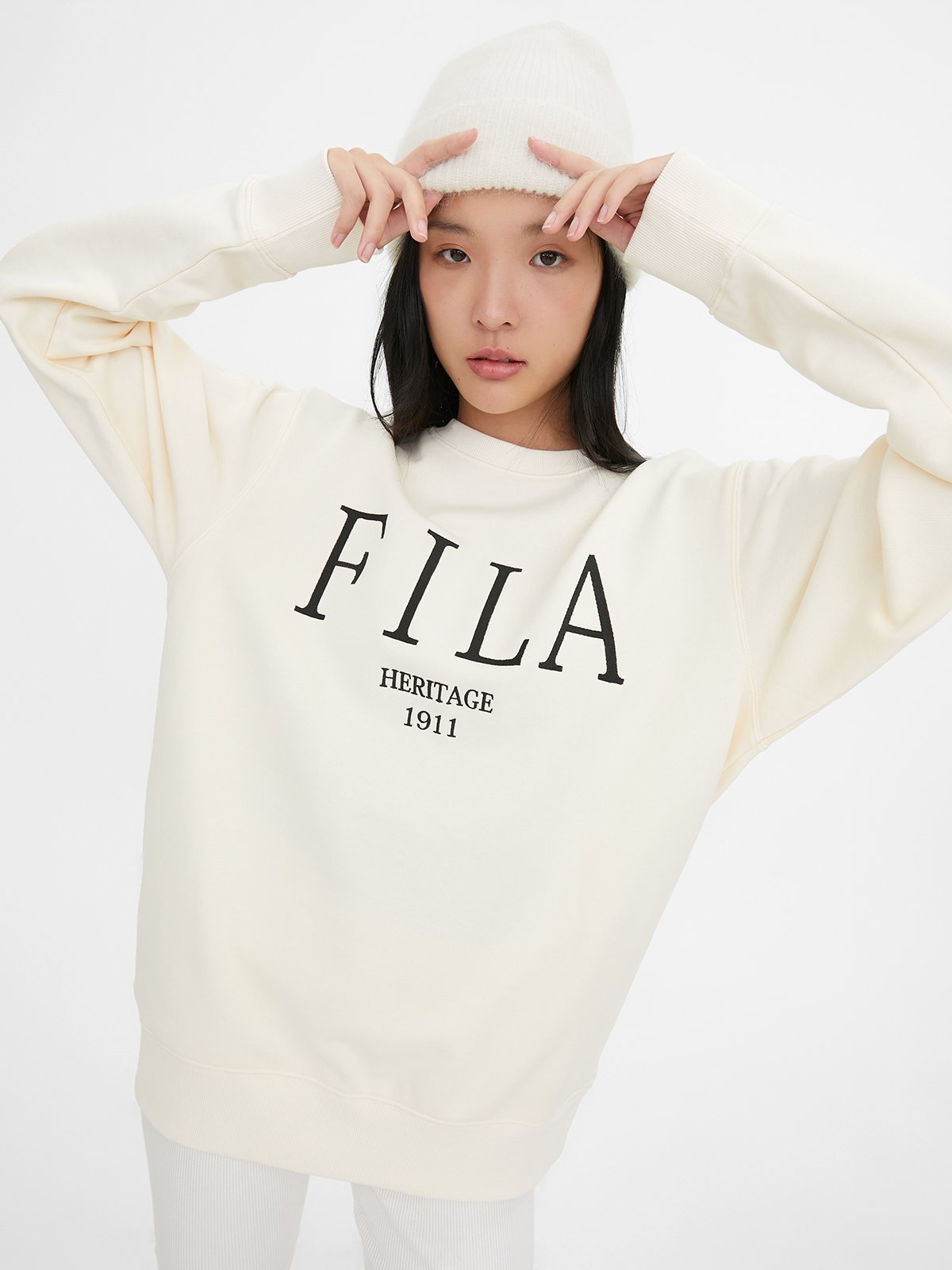 Fila heritage sweatshirt clearance